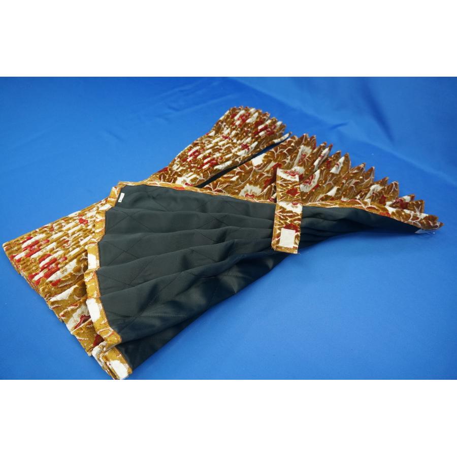 大花束 サイド リア アコーディオン式 カーテンセット 1100×700mm