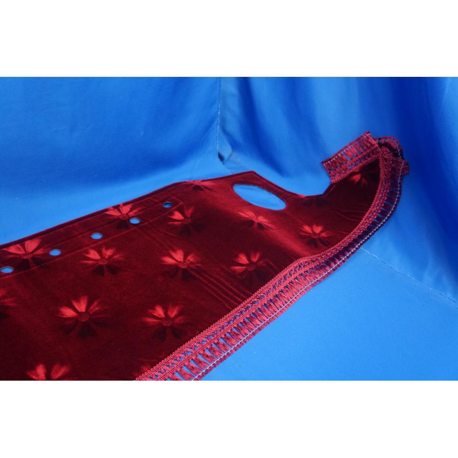 スーパーグレート用 モケットフラワー コスモス ダッシュマット エンジ