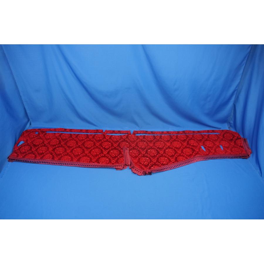 17スーパーグレート用 ローレル 縦柄 ダッシュマット レッド