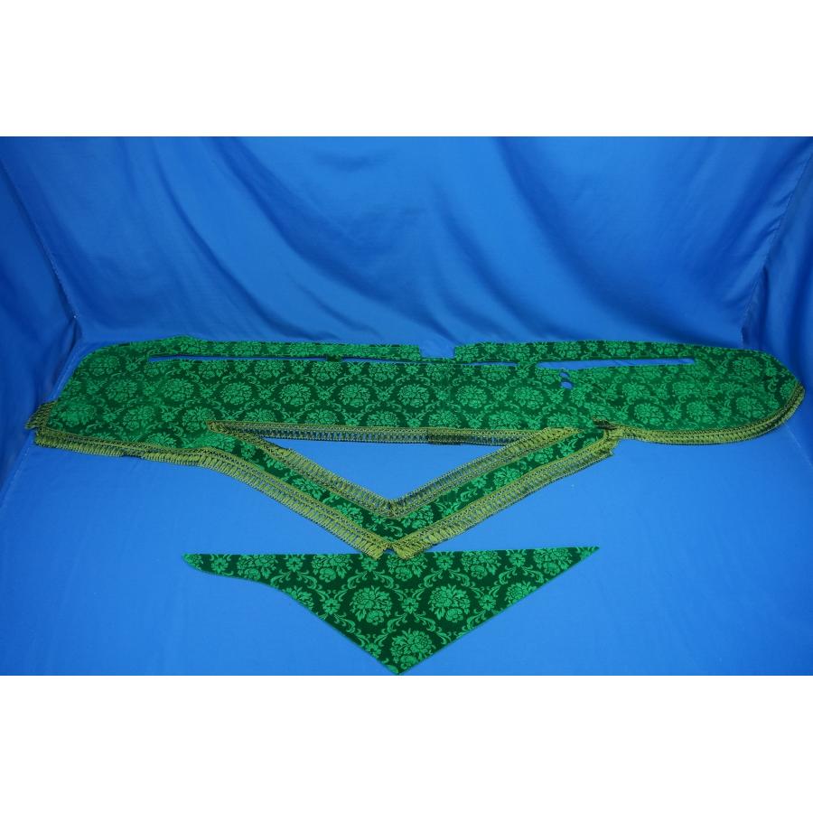 17プロフィア用 小雪グリーン ダッシュマット 17プロフィア用 小雪 縦柄 ダッシュマット グリーン/ホワイト