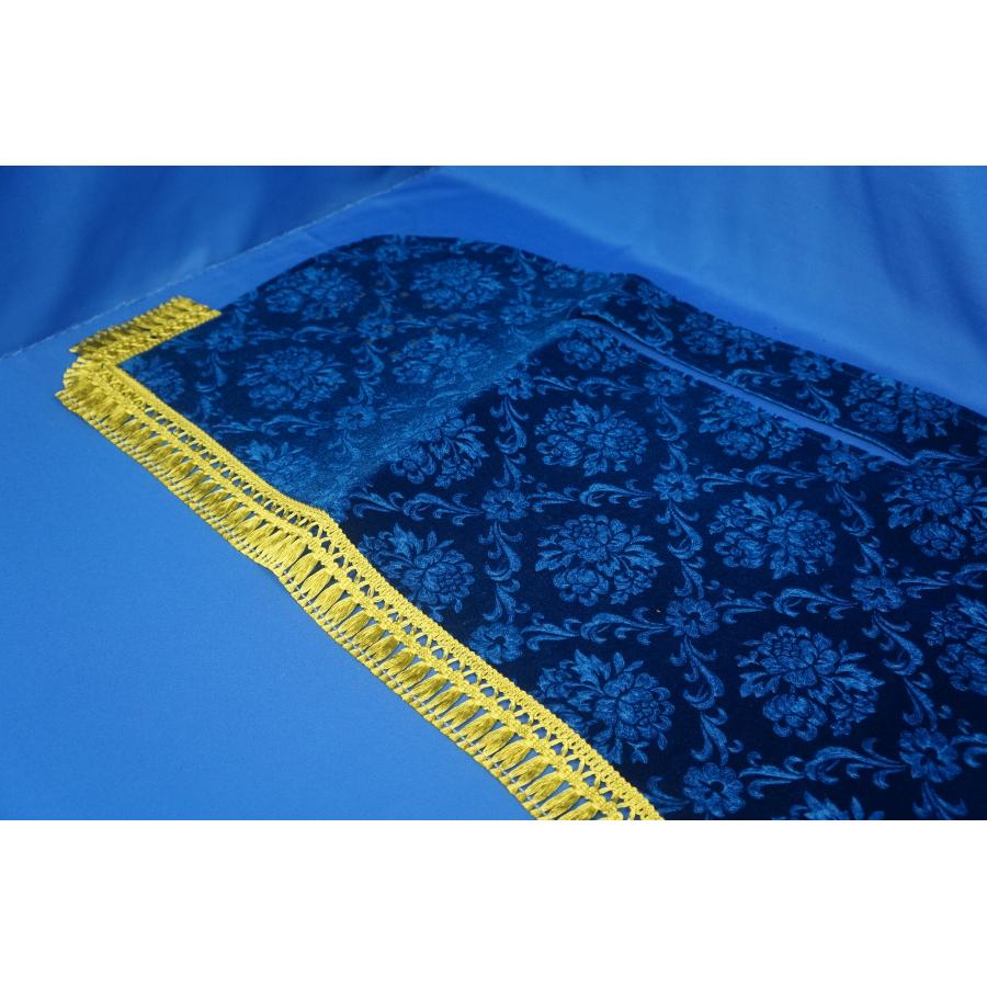 17レンジャー用 ローレル 縦柄 ダッシュマット ブルー/ゴールド