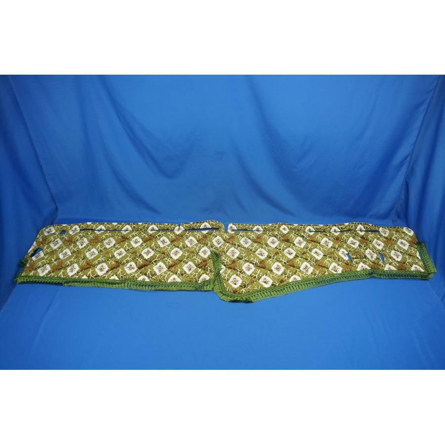 最終値下げ！17スーパーグレートダッシュマット大花束グリーン新品 17スーパーグレート用 大花束 縦柄 綿入りキルト付き ダッシュ