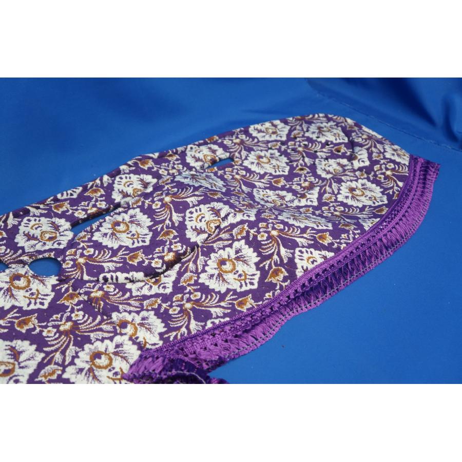 17レンジャー用 新格子 縦柄 ダッシュマット パープル