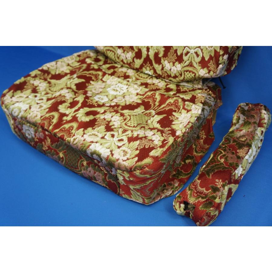 17スーパーグレート用 花かご シートカバー 運転席 ワイン : トラック