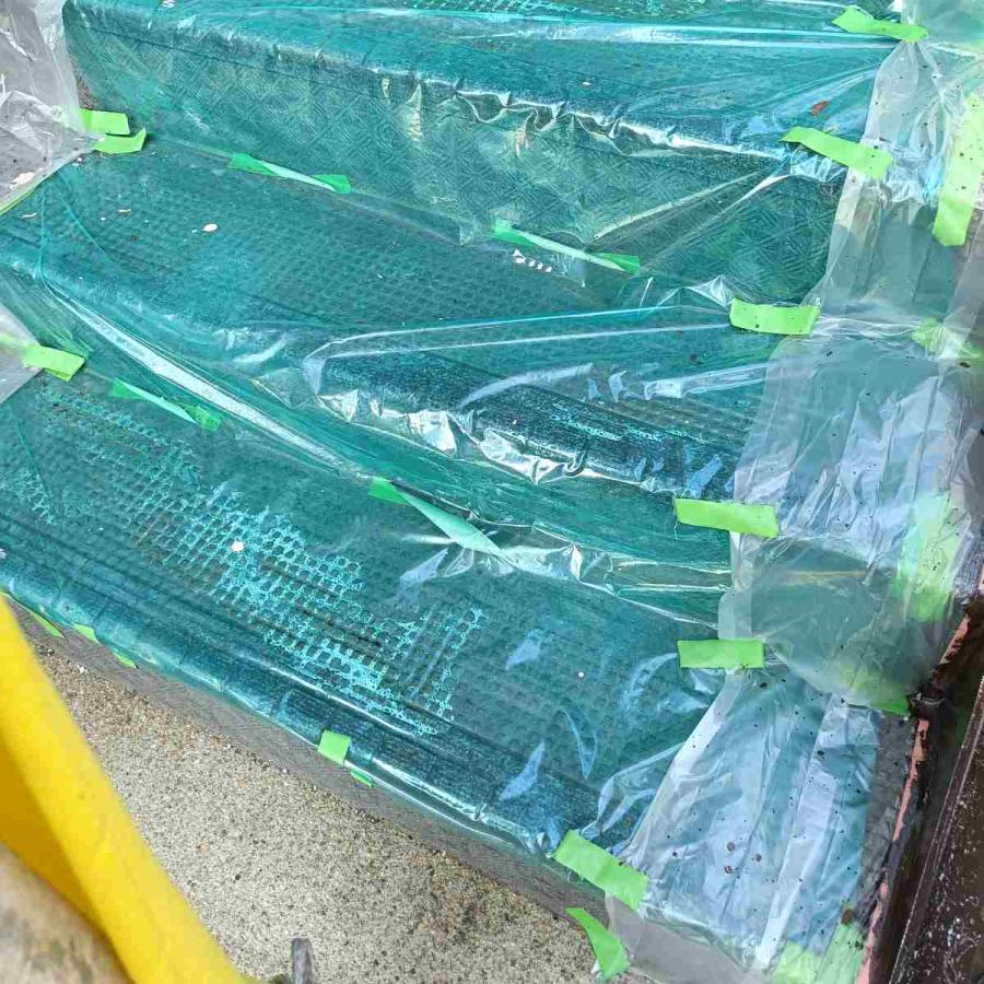 ノンスリップ養生シート 0.03mm厚×1800mm×100m【10本】 塗装