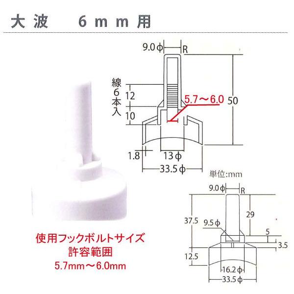 サビヤーズ(ボルトキャップ)　スレ−ト屋根用　大波　6mm 200個入(1ケ−ス)ホワイト｜kenzai-wanipark｜02