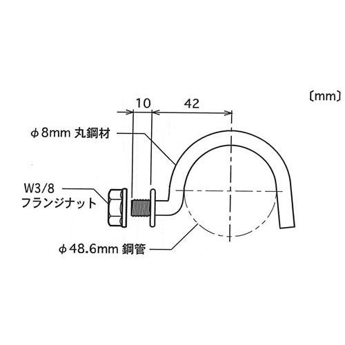 万能鋼板フックボルト S型 300個 008058 : 建材Ladyにおまかせ 