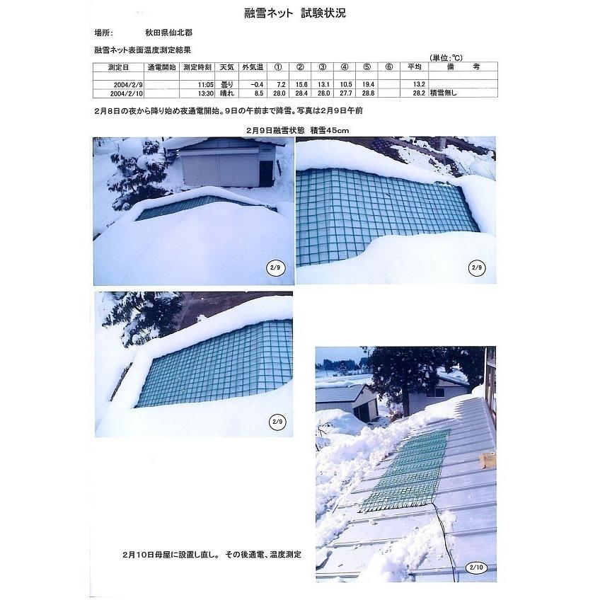融雪ネット淡雪 直列 800mm×2000mm 100V日本製 : 建材Ladyにおまかせ