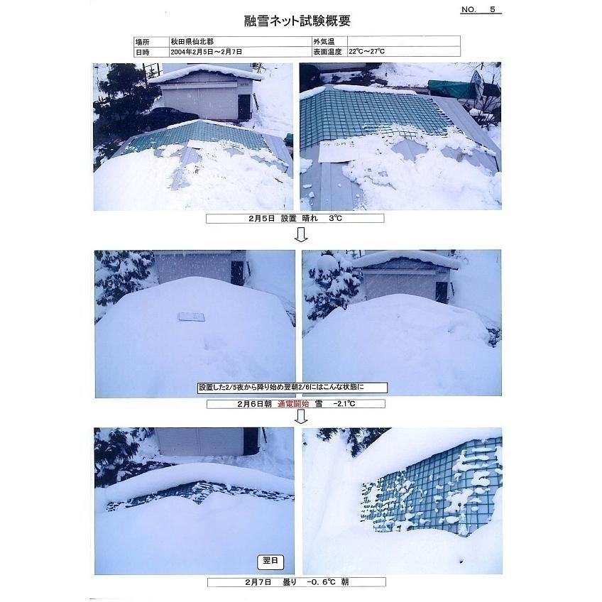 激安スーパー 融雪ネット淡雪　直列　450mm×2000mm　100V日本製