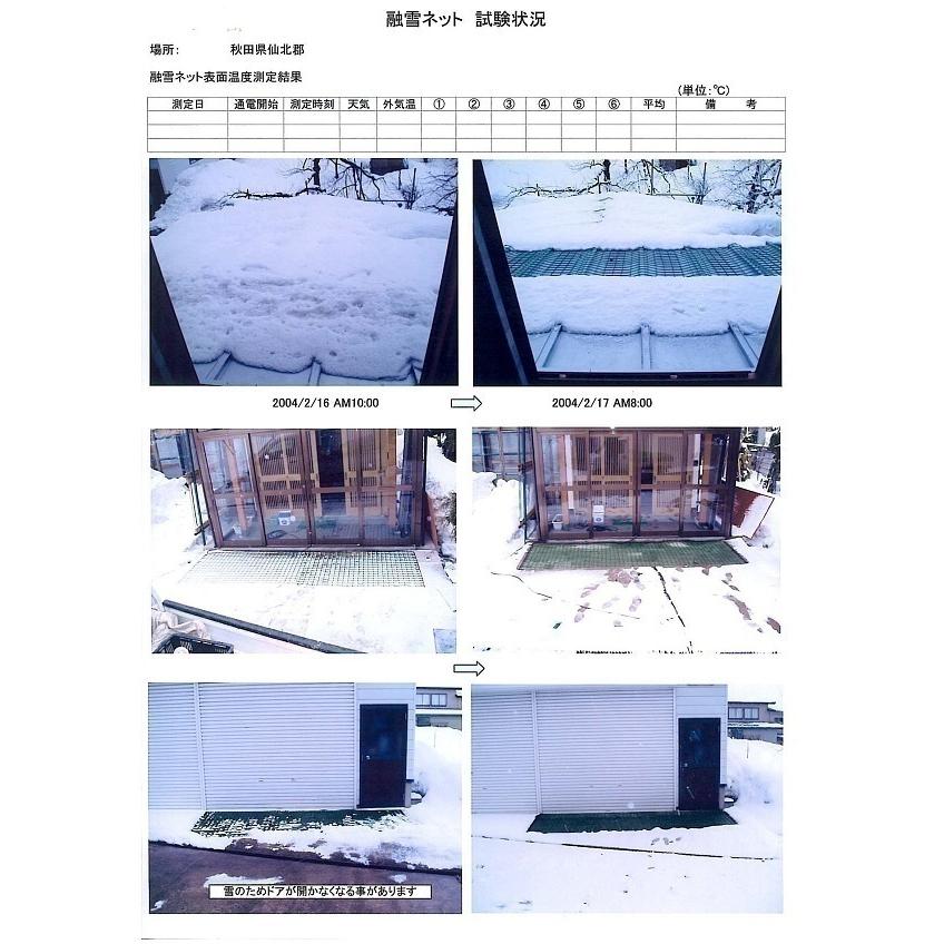 融雪ネット淡雪　並列　1000mm×4000ｍｍ　80P 100V日本製_6