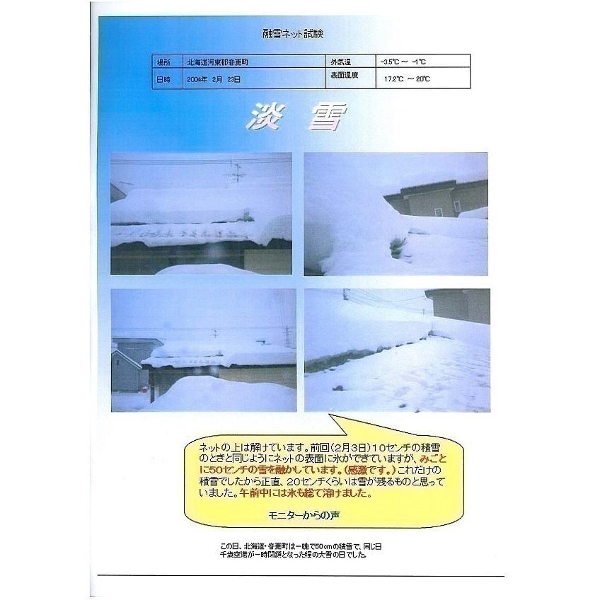 融雪ネット淡雪　並列　1000mm×4000ｍｍ　80P 100V日本製_9