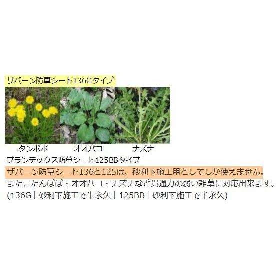 ザバーン防草シート240Gグリーン（2m×30m）とコ型ピン＋GF