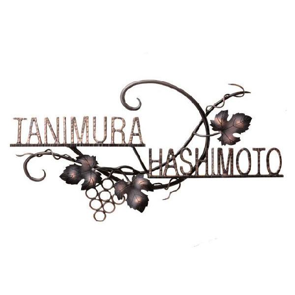 二世帯表札アイアン 玄関用 470w 270h Mm 住宅設備 Hukuir 87 グレーチング 表札 ポスト販売店 Ir 87 470w 270h Mm サイズ