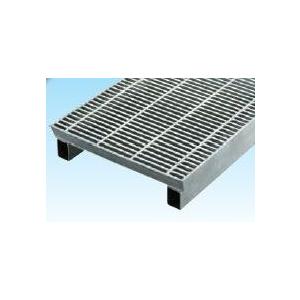 グレーチングVS側溝タイプかさ上げ細目滑止付グレーチング本体寸法mm　395×997×38×95mm 長さ997mm 高さ110mmWKVS-X39‐738A 平型パッキン付タイプ
