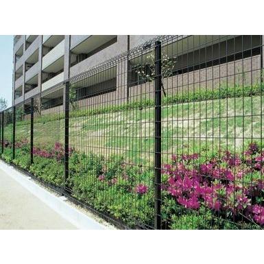 【値下げ】東洋エクステリア　外構 メッシュフェンス6枚と支柱9本 メッシュフェンスG10 高さ1800用A柱（接続金具・固定フックセット含む