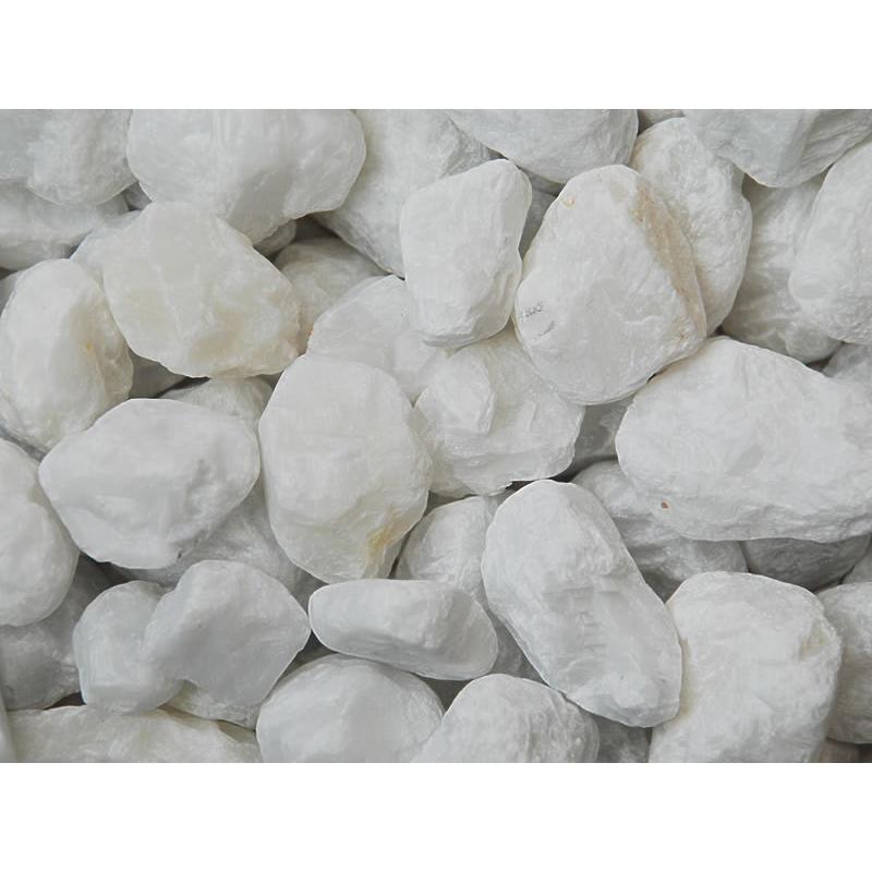 国産寒水石、寒丸／粒目20mm（20〜30mm）／20kg 原鉱業(株)社製品