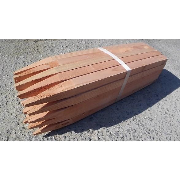 木の杭 ・測量用／長さ約500mm（50ｃｍ）【２５本】｜kenzai1449