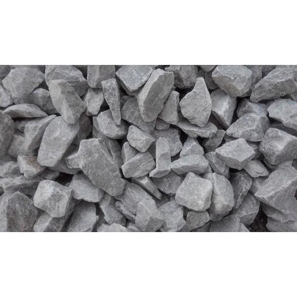 石灰砕石・山口県美祢産。ガーデン化粧砂利／20kg土のう袋（ガラ袋