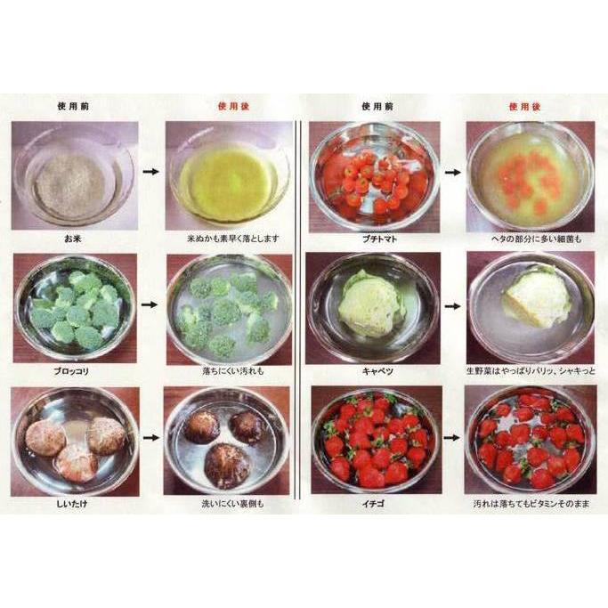 シェルクリーン（貝殻焼成カルシウム）／天然アルカリ野菜、果物農薬除去洗浄剤　1kg（株）三雄社製品 |  | 01