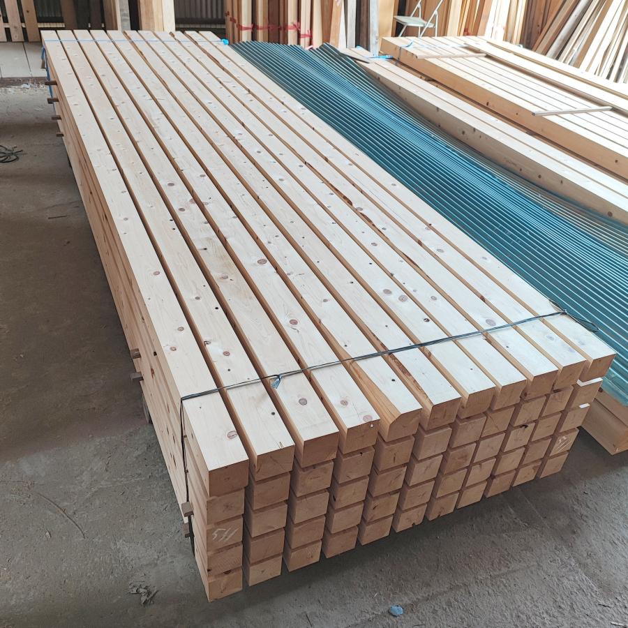 福山通運営業所止め】桧 KD 角材 90×90×4000 B品/特一等/人工 福山通運営業所止め】桧 KD 角材 90×90×4000 B品/特一等/人工