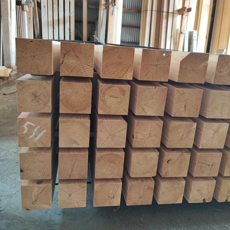 福山通運営業所止め】桧 KD 角材 90×90×4000 B品/特一等/人工 福山通運営業所止め】桧 KD 角材 90×90×4000 B品/特一等/人工