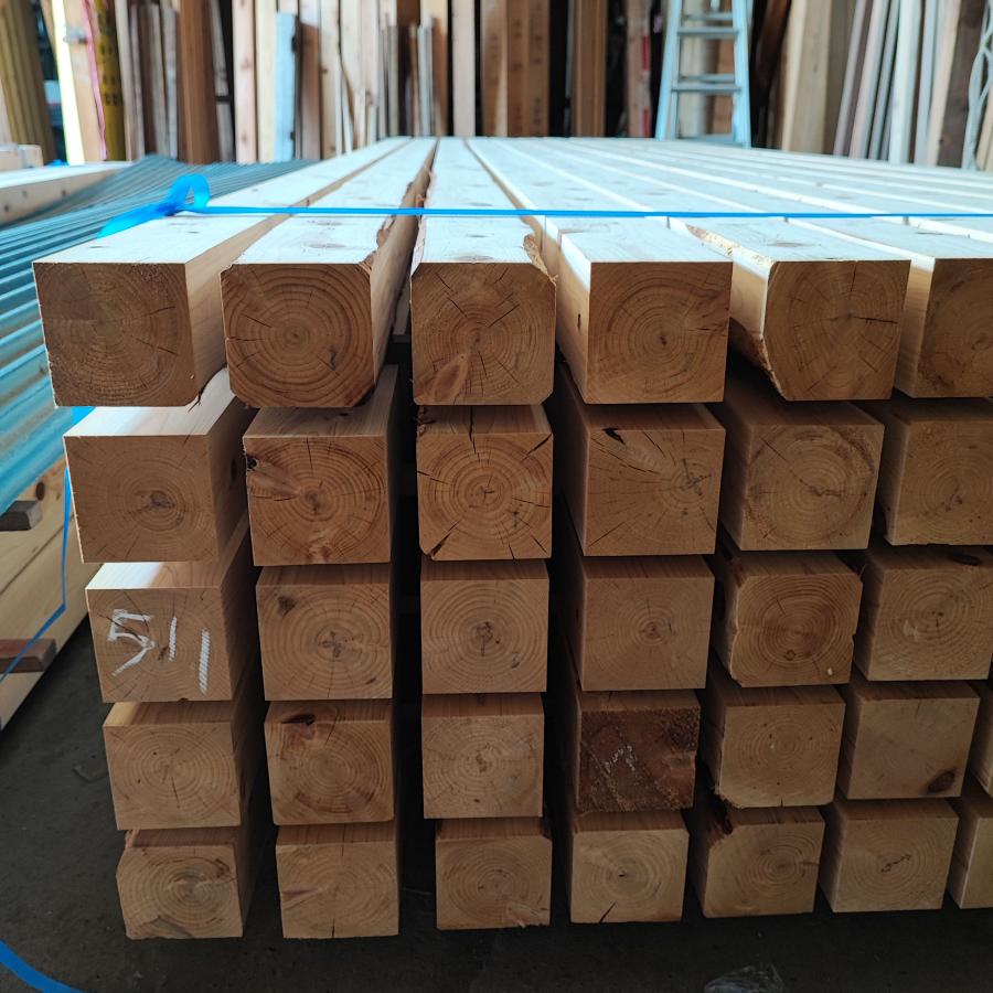 福山通運営業所止め】桧 KD 角材 90×90×4000 B品/特一等/人工 福山通運営業所止め】桧 KD 角材 90×90×4000 B品/特一等/人工
