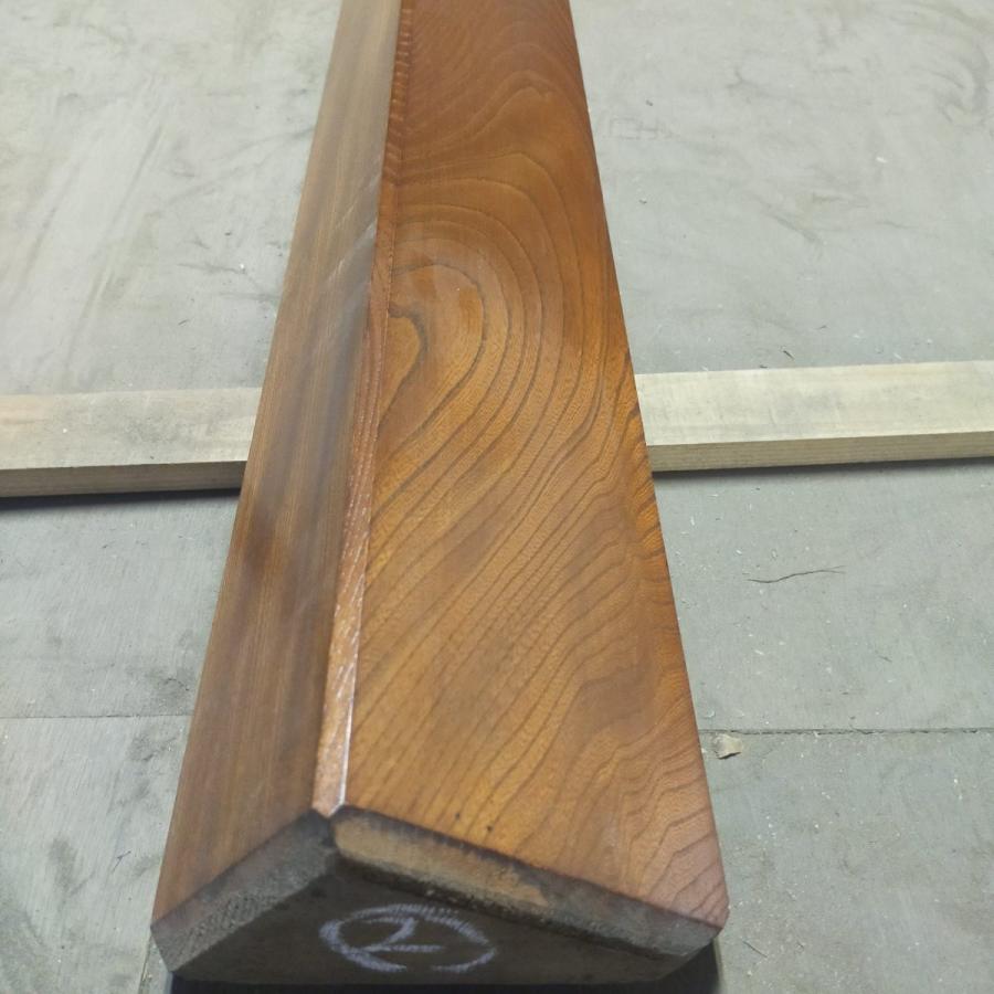 福山通運営業所止め】欅 框 突板仕様 厚み9cm、高さ12cm、長さ180.5cm 