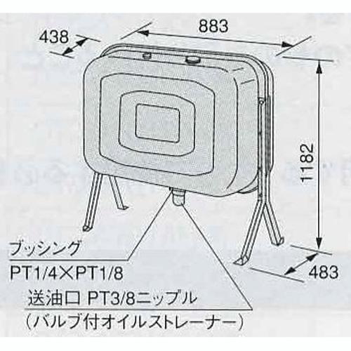 ノーリツ 石油給湯器用オイルタンク FT-201S 容量187リットル ノーリツ 石油給湯器用オイルタンク FT-201S 容量187リットル