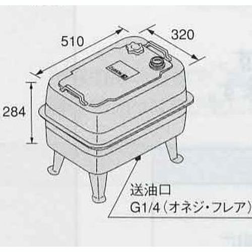 ノーリツ エコフィール オイルタンクセット NORITZ ノーリツ角型オイルタンクFT-92S(85L)＋銅製送油管φ8(3.0m