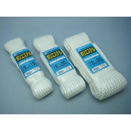 ユタカメイク ポリエステルトラックロープ 9MMX20M