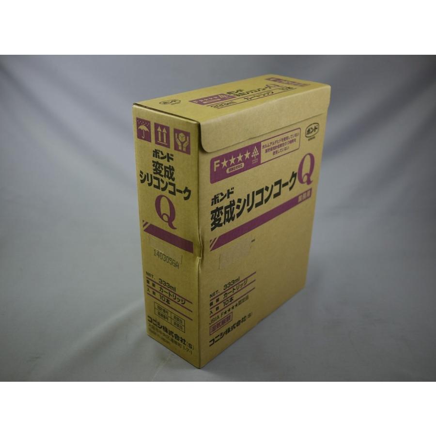 ボンド変成シリコンコークQ 333ML ライトグレー 10本 ボンド変成シリコンコークQ 333ML ライトグレー 10本