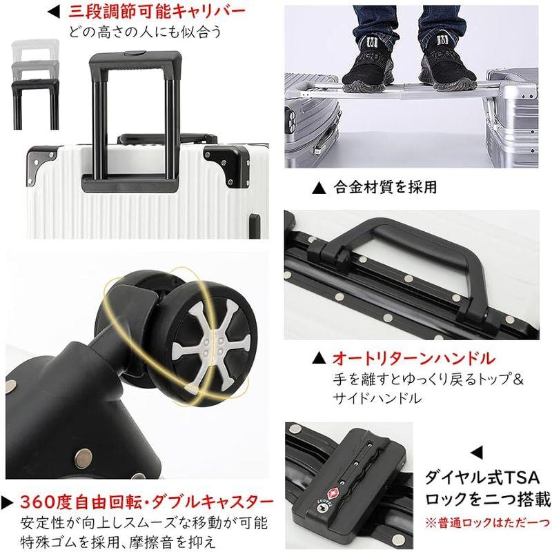 Vilgazz スーツケース キャリーケース 機内持ち込み アルミフレームタイプ 耐衝撃 キャリーバッグ 超軽量 キャリーバック TSAロッ スーツケース キャリーケース 機内持ち込み アルミフレームタイプ 耐衝撃 キャリーバッグ 超軽量 キャリーバック TSAロッ