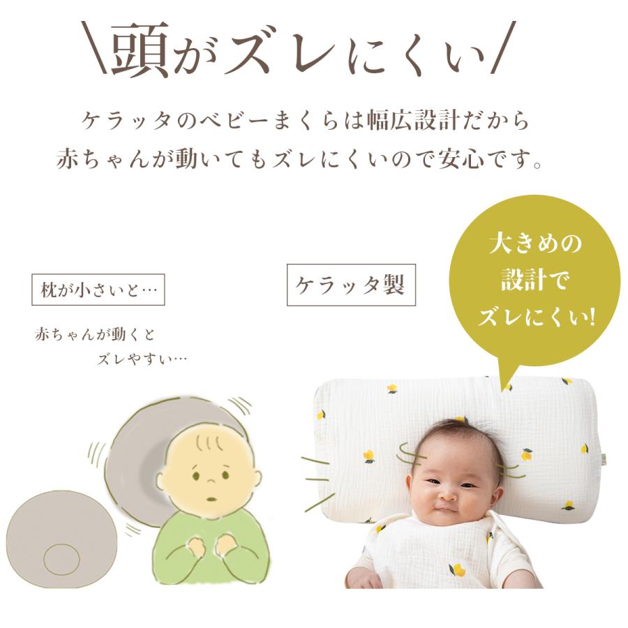 メッシュで快適☆】(ケラッタ) イブル ベビー枕 赤ちゃん 枕 絶壁防止