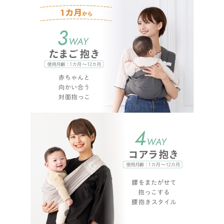 kerata（ケラッタ） メッシュ ベビースリング 抱っこ紐 新生児