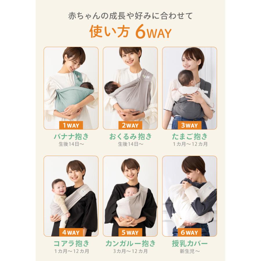 kerata（ケラッタ） メッシュ ベビースリング 抱っこ紐 新生児