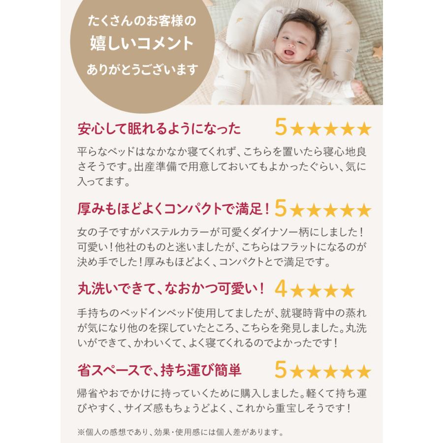 (ケラッタ) イブル ベビーネスト ベッドインベッド 新生児 添い寝 収納ケース付き 折りたたみ 持ち運び 赤ちゃん ベビーベッド 洗濯機丸洗いOK 吐き戻し防止の画像