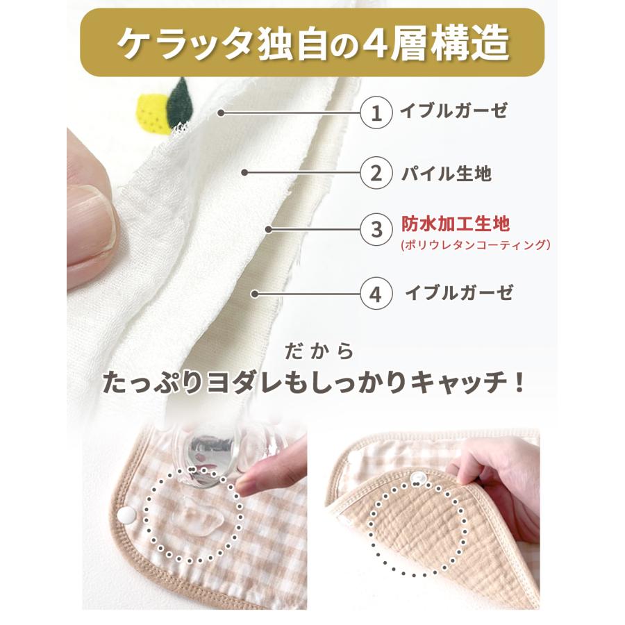 kerata 抱っこ紐 カバー 抗菌バンブー新登場！ よだれカバー 防水 