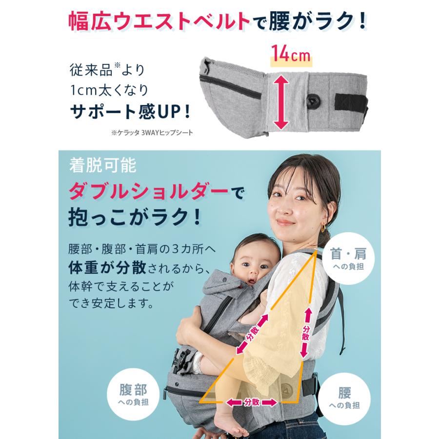 kerata（ケラッタ） ヒップシート 抱っこひも ダイヤルヒップシート