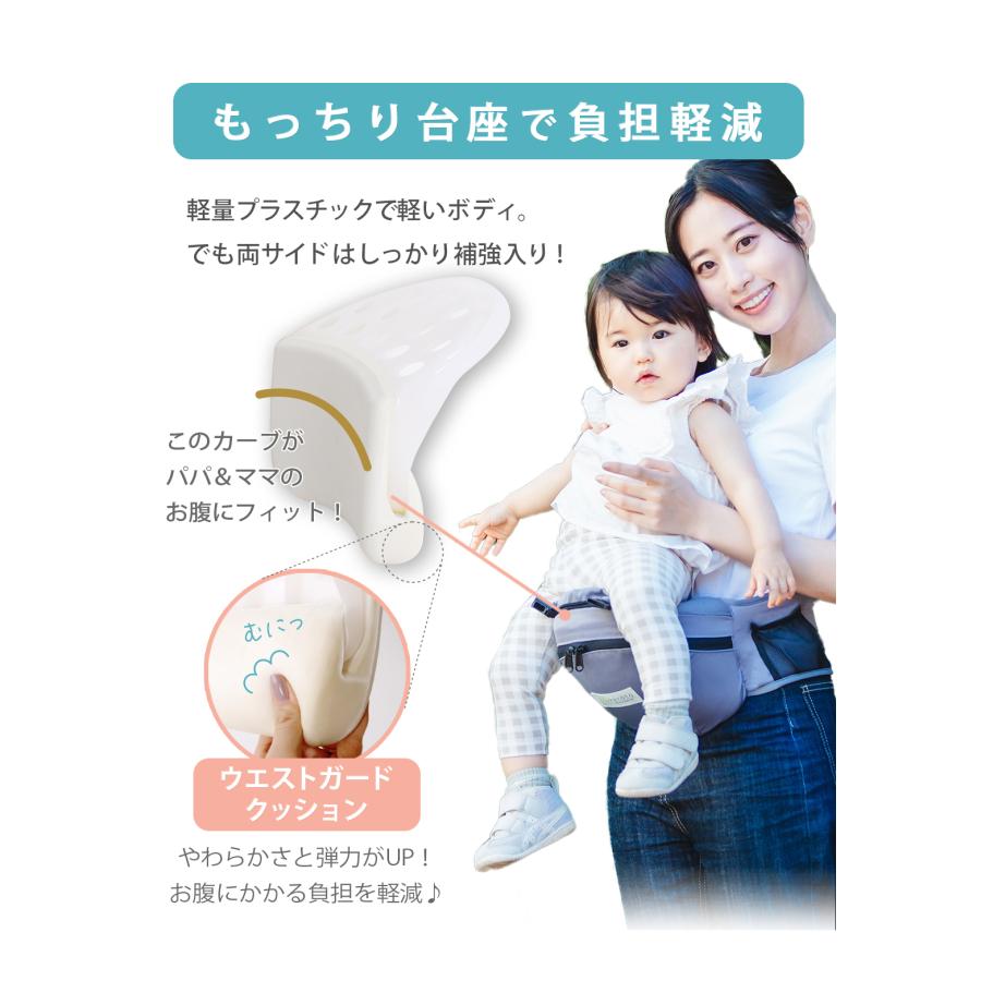 (ケラッタ) ヒップシート 抱っこ紐 対面抱き 前向き抱っこ  3WAY ベビーキャリア ウエストキャリー分離可 推奨耐荷重 15kg | kerata | 10
