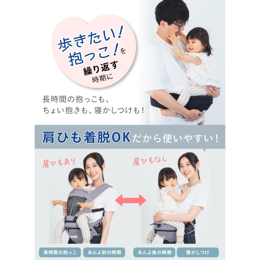 kerata（ケラッタ） ヒップシート 抱っこ紐 対面抱き 前向き抱っこ