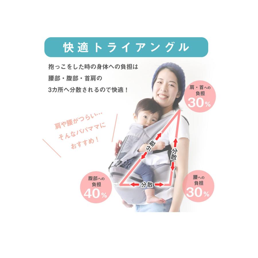 (ケラッタ) ヒップシート 抱っこ紐 対面抱き 前向き抱っこ  3WAY ベビーキャリア ウエストキャリー分離可 推奨耐荷重 15kg | kerata | 09