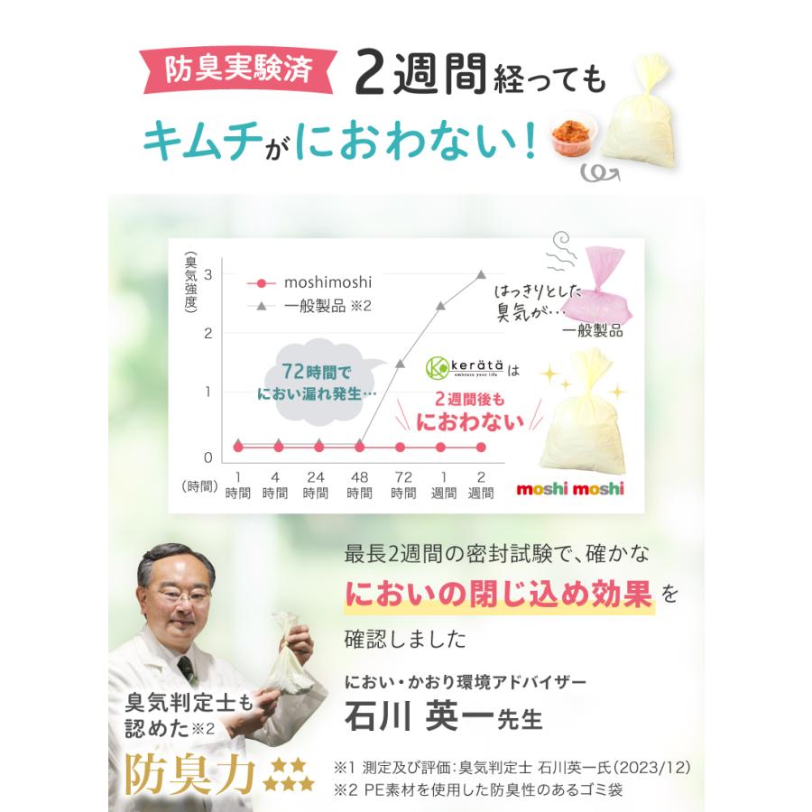 kerata（ケラッタ） moshimoshi おむつ 防臭袋 SS 2箱セット 臭わない