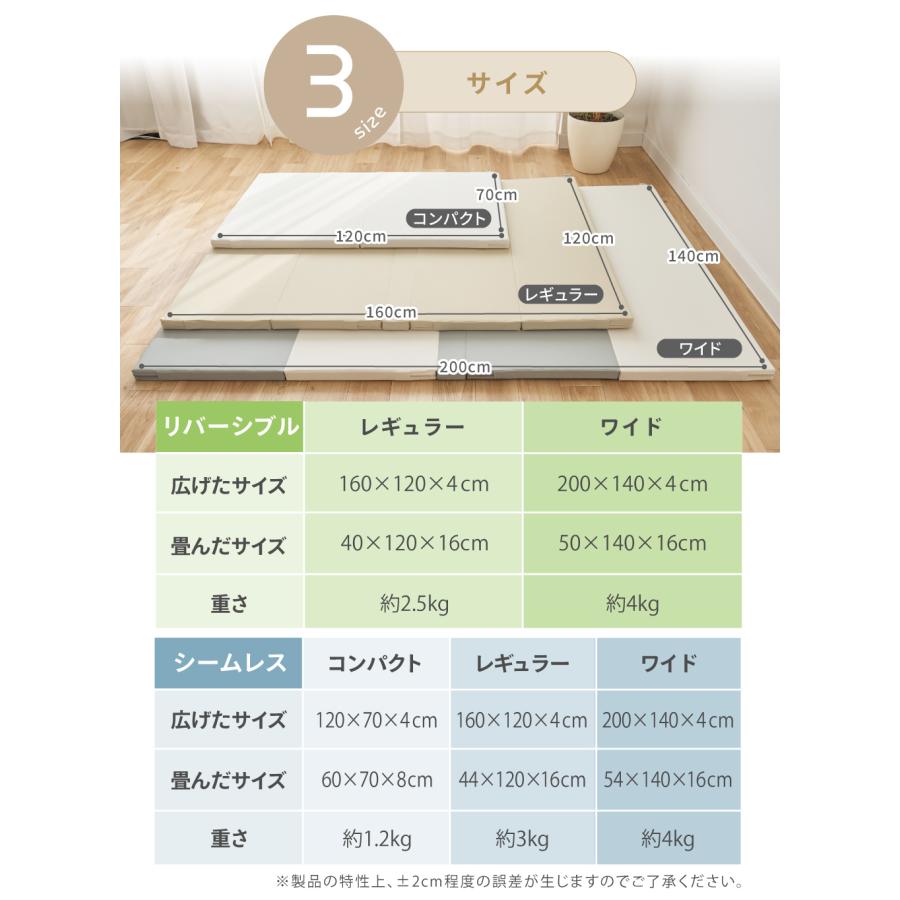 kerata (ケラッタ) プレイマット ベビー シームレス 折りたたみ