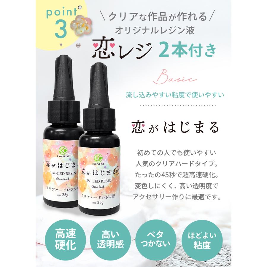 kerata（ケラッタ） レジンセット 初心者 子供 ライト付き スターター