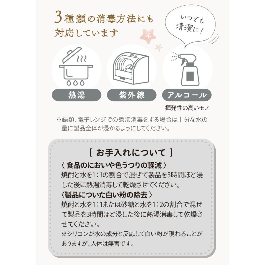 【ひっくり返らない 吸盤付き】(ケラッタ) ベビー食器セット [5点] 離乳食 シリコン 赤ちゃん 出産祝い ギフト 食洗機 電子レンジ 冷凍冷蔵 ベビー食器｜kerata｜21