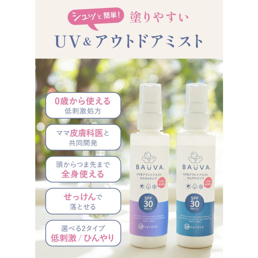 kerata（ケラッタ） UVアウトドアミスト 日焼け止め 赤ちゃん SPF30 PA