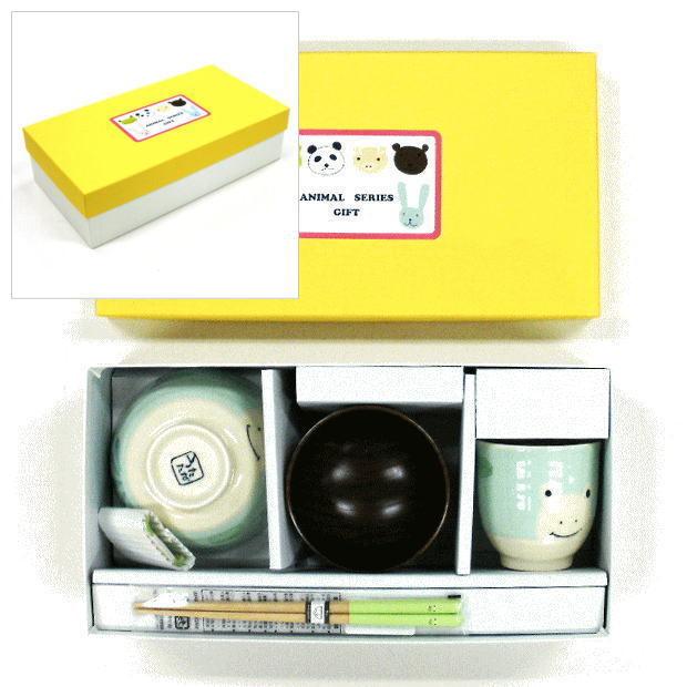 こどもカエルシリーズ】ANIMAL SERIES ギフトセット カエル 子供用食器
