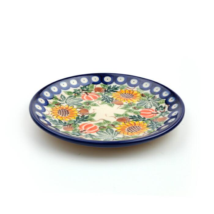 平皿φ16cm[K1101-DU422]【ポーリッシュポタリー[ポーランド食器・陶器
