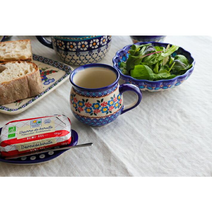ポーリッシュポタリー　ポーランド食器　その2 ポーリッシュマグ・大[K305-DU252]【ポーリッシュポタリー[ポーランド
