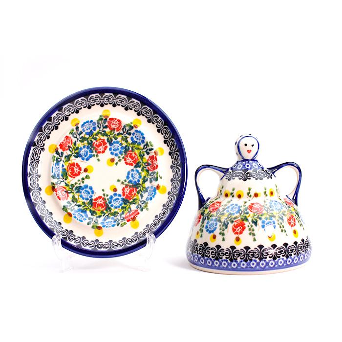 チーズレディφ14cm(K626-DU415)【ポーリッシュポタリー[ポーランド食器